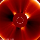 Latest LASCO C2 image of the Sun