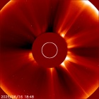 Latest LASCO C2 image of the Sun