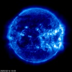 Click for time-lapse image of the sun