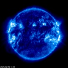 Click for time-lapse image of the sun