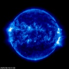 Click for time-lapse image of the sun